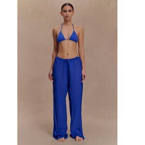 Tonya Sheer Straight Leg Pant - Cobalt Blue